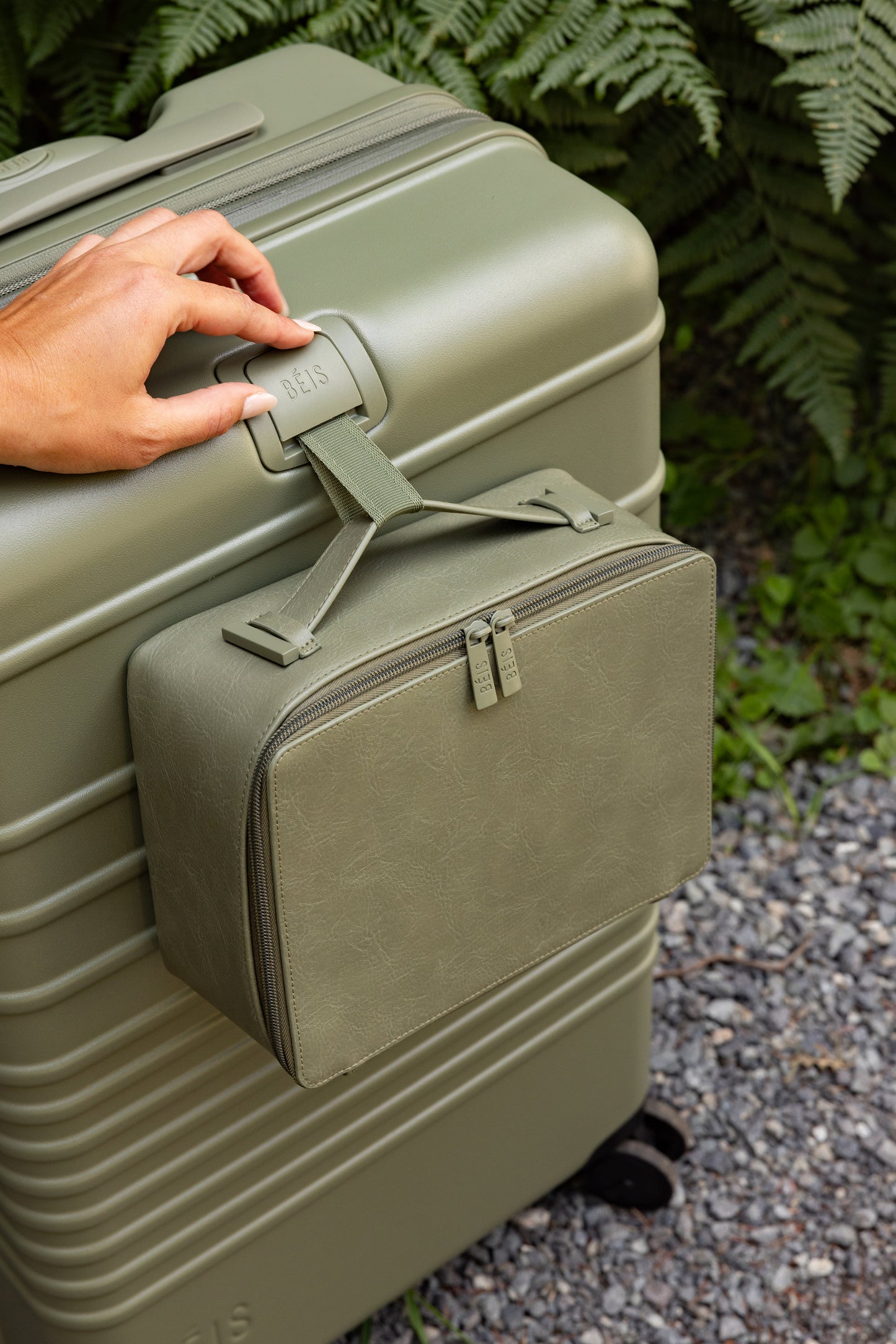 The Cosmetic Case in Olive