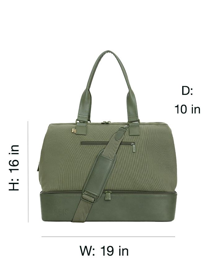 BEIS The Mini Weekend Bag in Green | Lyst