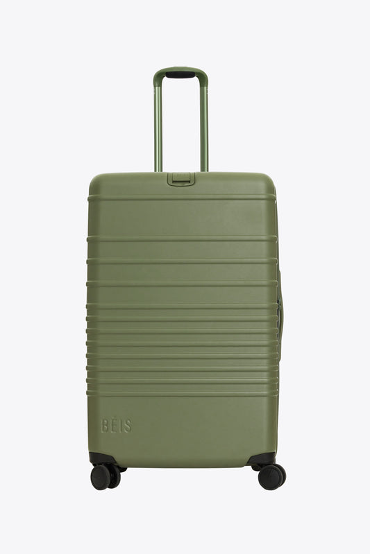 Olive Green Terminal 1 Checked + Carry-On Spinner Luggage Set