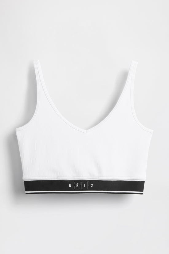 GAP X BEIS Seamless Logo Top in Optic White