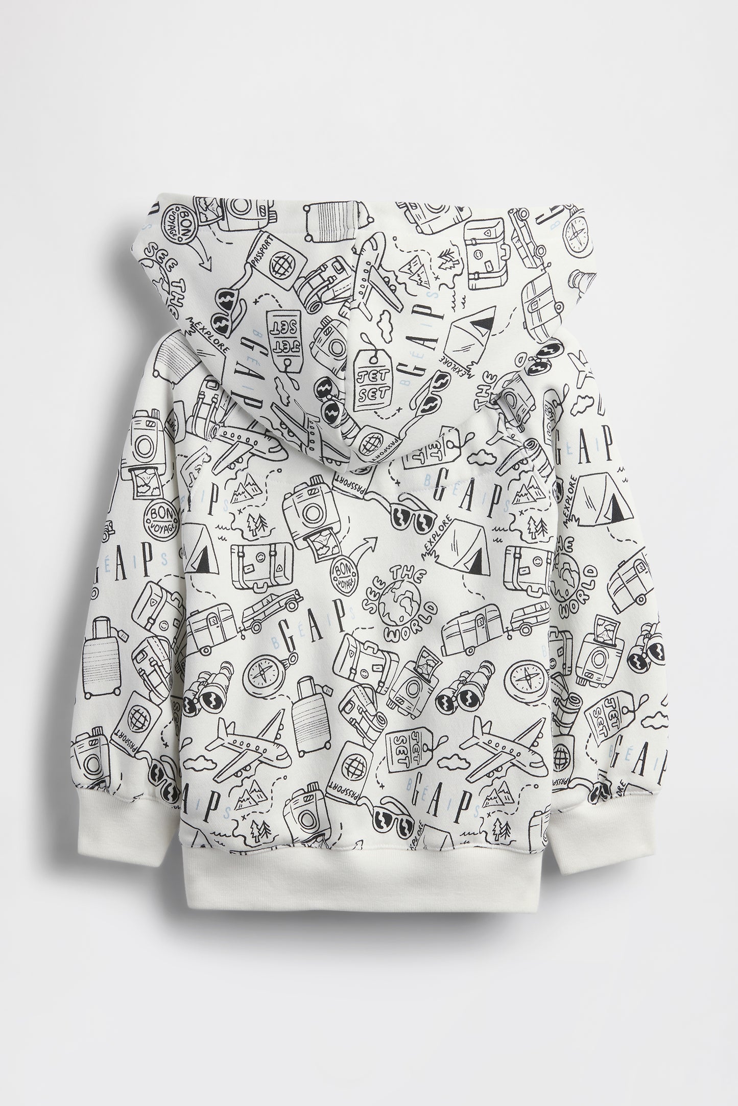 GAP X BÉIS Doodle Hoodie in Optic White