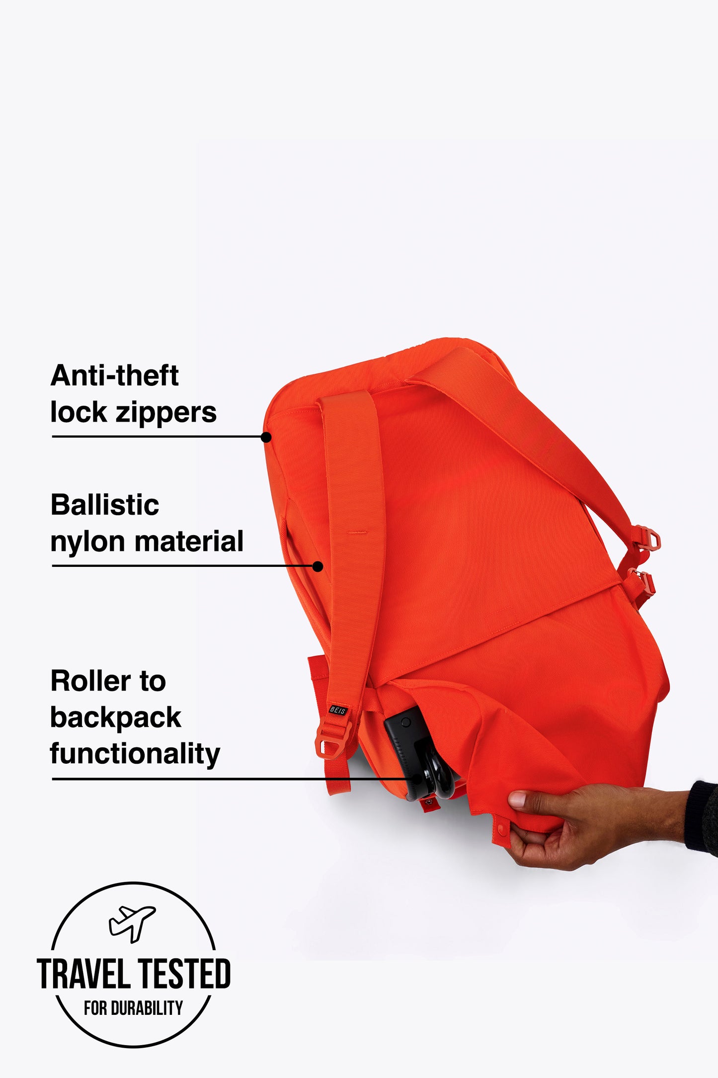 The Pro Rolling Backpack in Flame