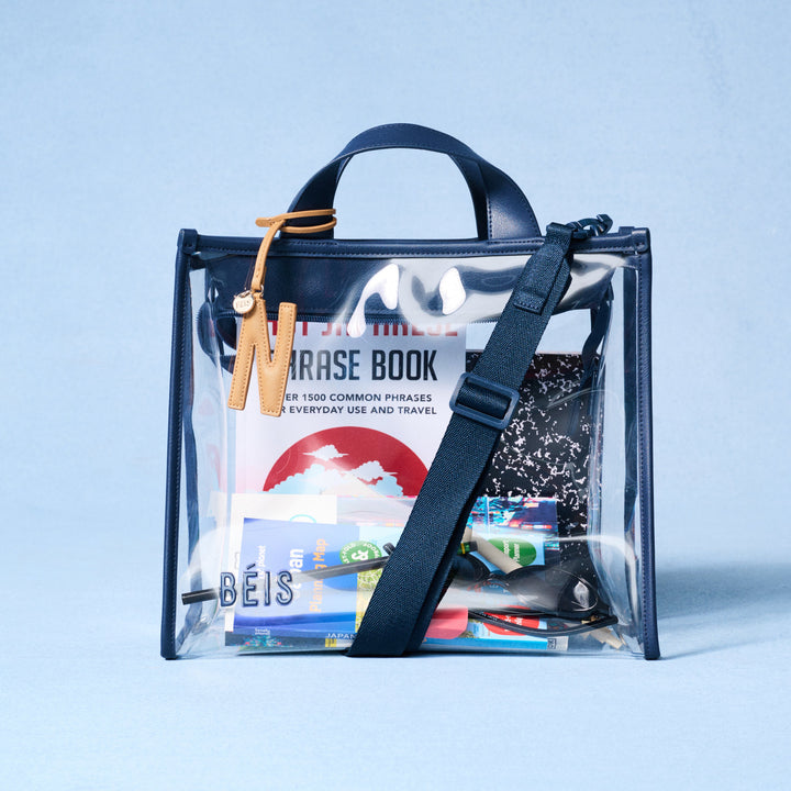 Clear stadium-approved tote bag
