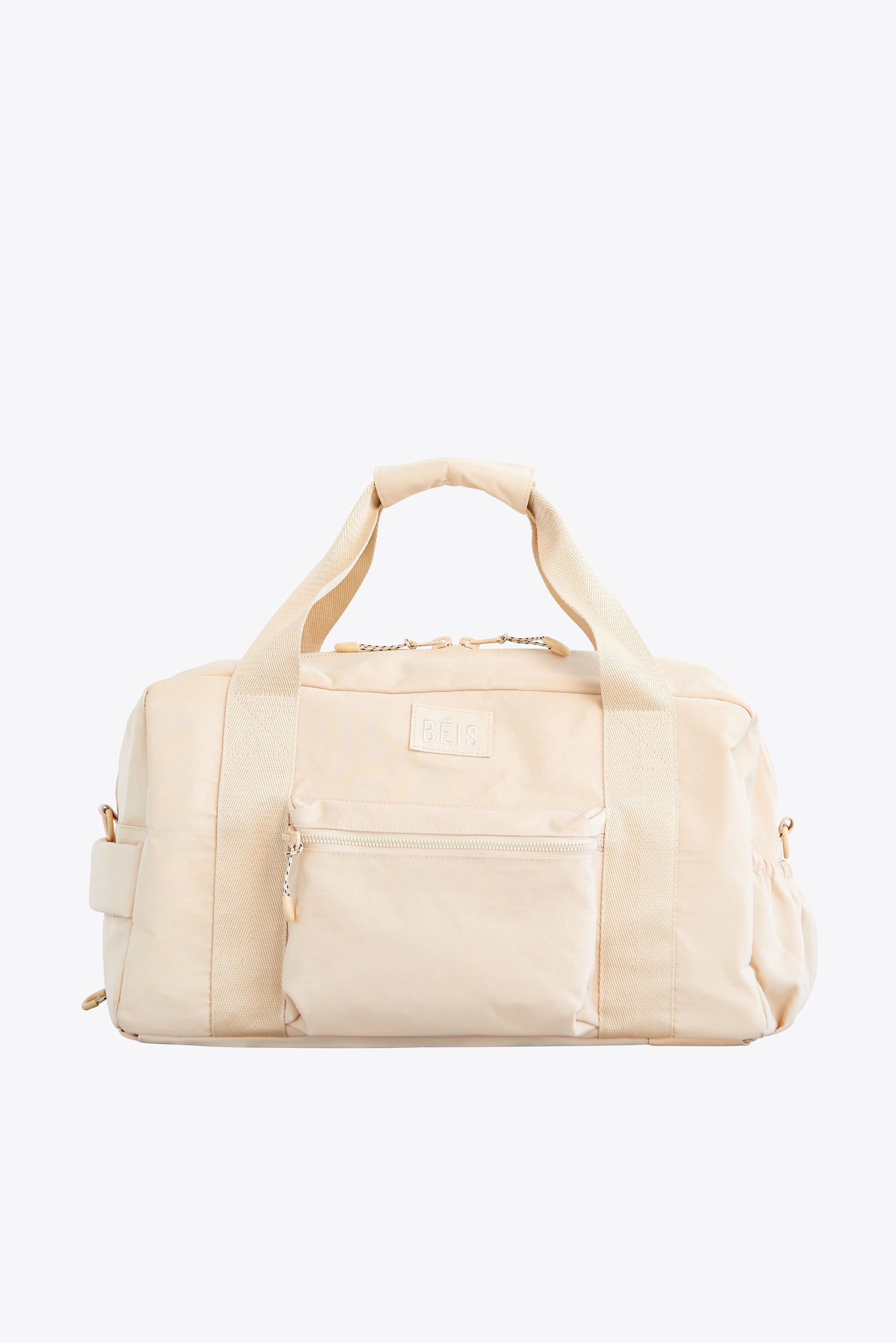 BÉIS 'The Sport Duffle' in Biege - Beige Duffle Bag For The Gym