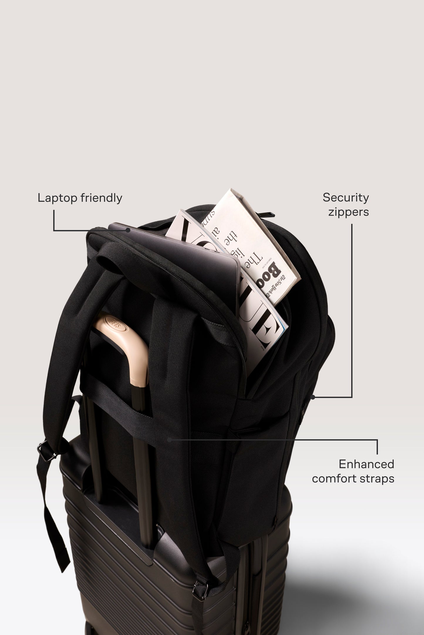 BÉIS 'The Backpack' in Black