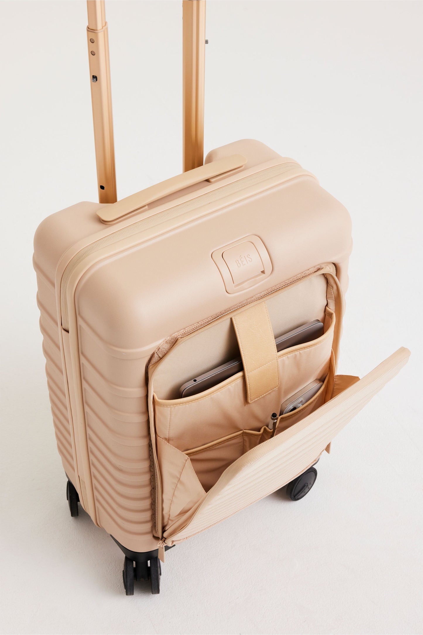 Resale The Front Pocket Carry-On Roller in Beige