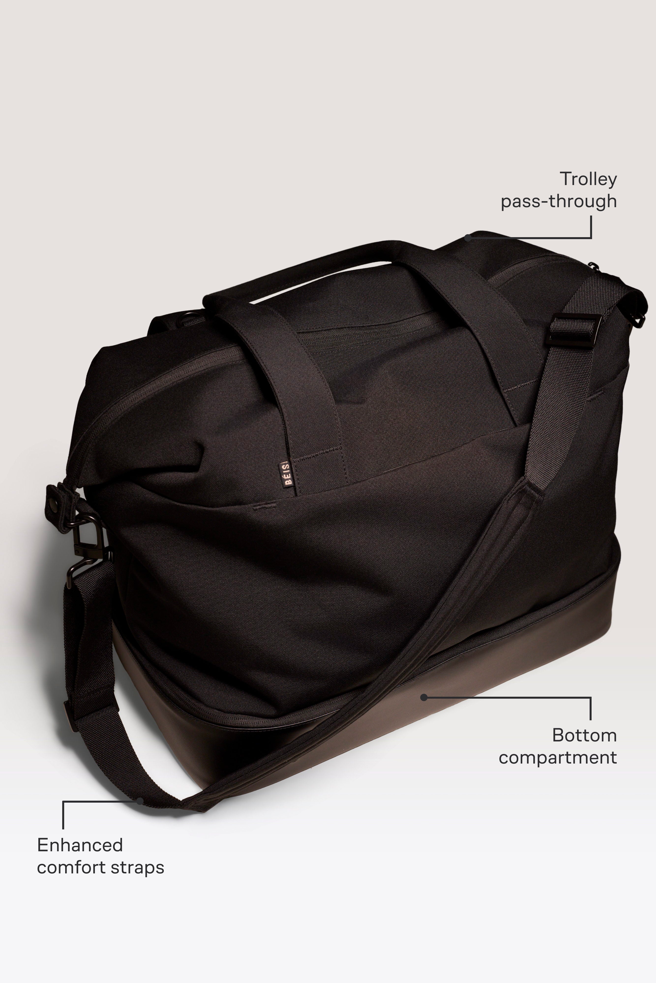 BÉIS 'The NEW Weekender' in Black - Black Weekender & Overnight Bag