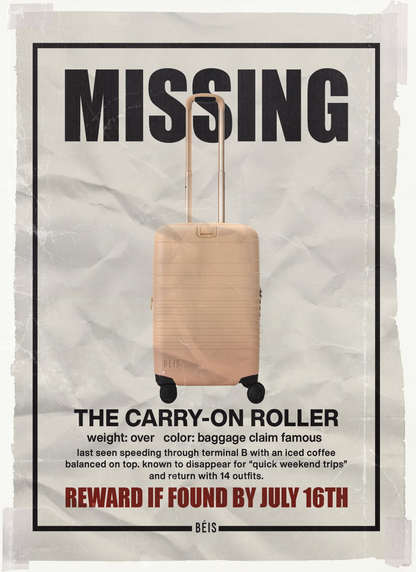 The Carry-On Roller in Beige
