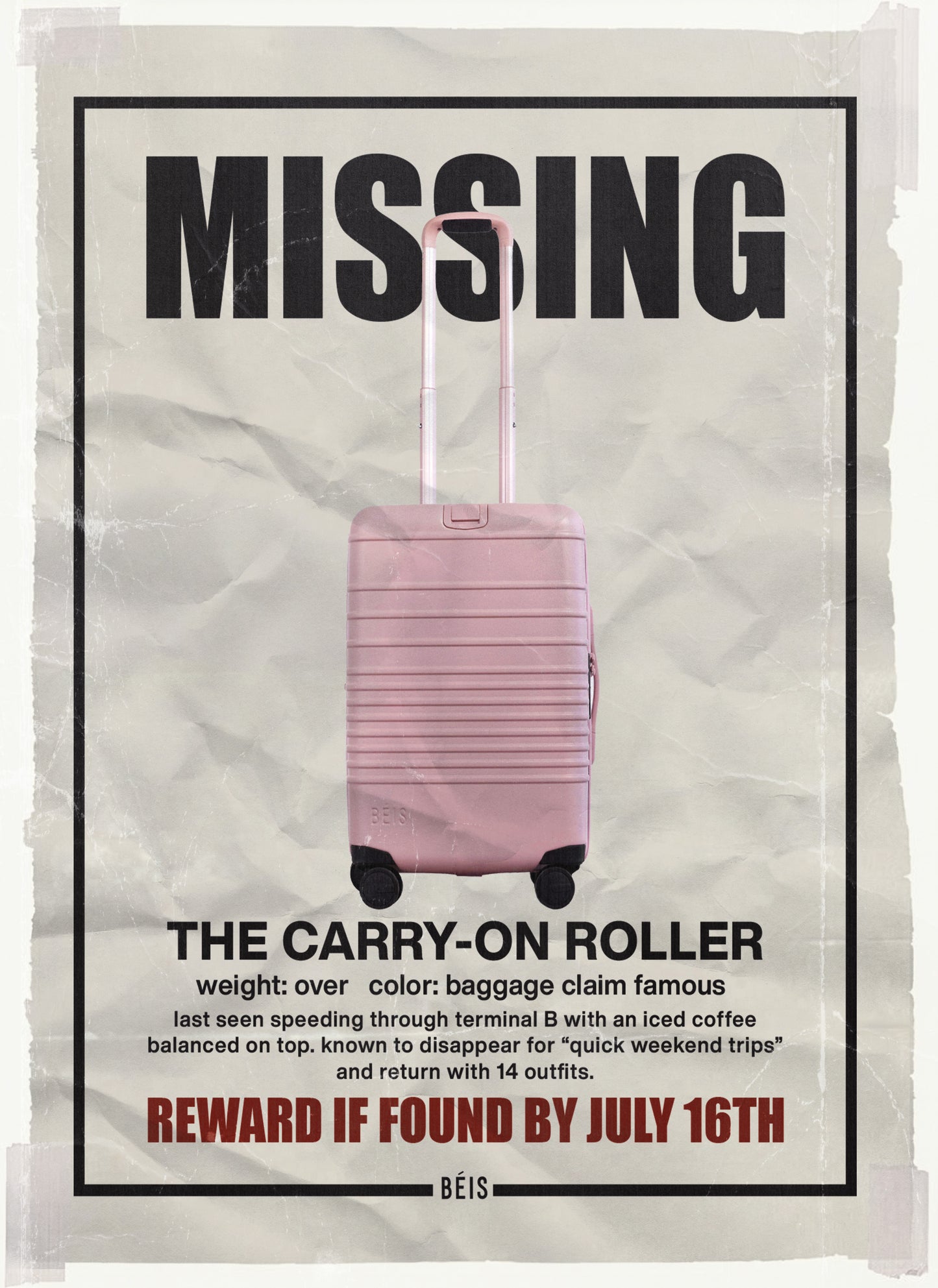 The Carry-On Roller in Atlas Pink