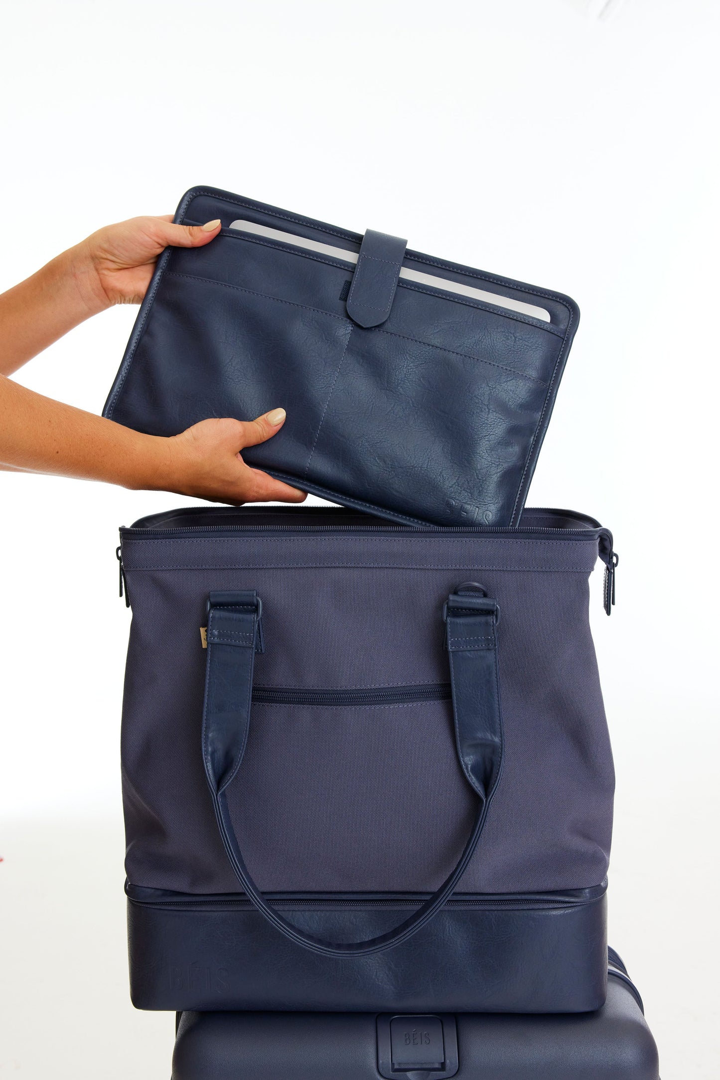 Resale The Convertible Mini Weekender in Navy