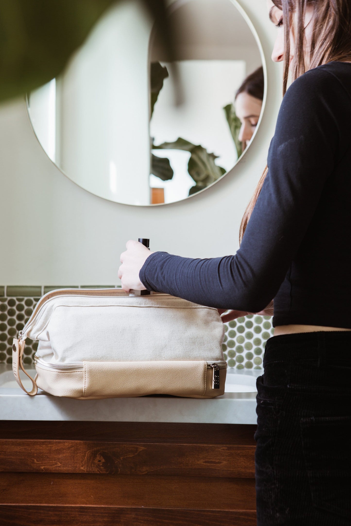 Resale The Dopp Kit in Beige