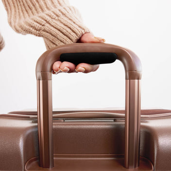 BÉIS 'The Carry-On Roller' in Maple - Brown Carry On Luggage & Hard ...