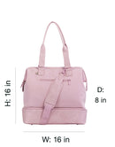 BÉIS 'The Convertible Weekender' in Atlas Pink - Pink Weekender Bag ...