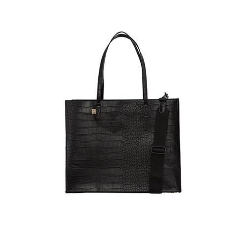 Resale The Large Work Tote in Black Croc