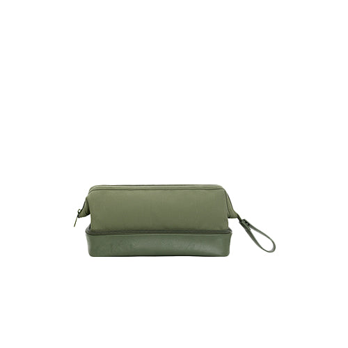 BÉIS 'The Dopp Kit' in Olive - Olive Green Dopp Kit & Toiletry Bag