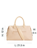 BÉIS 'The Commuter Duffle' In Beige - Beige Duffle Bag & Overnight Bag