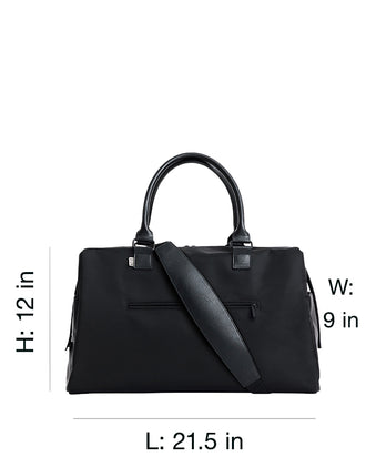 The Commuter Duffle In Black dimensions