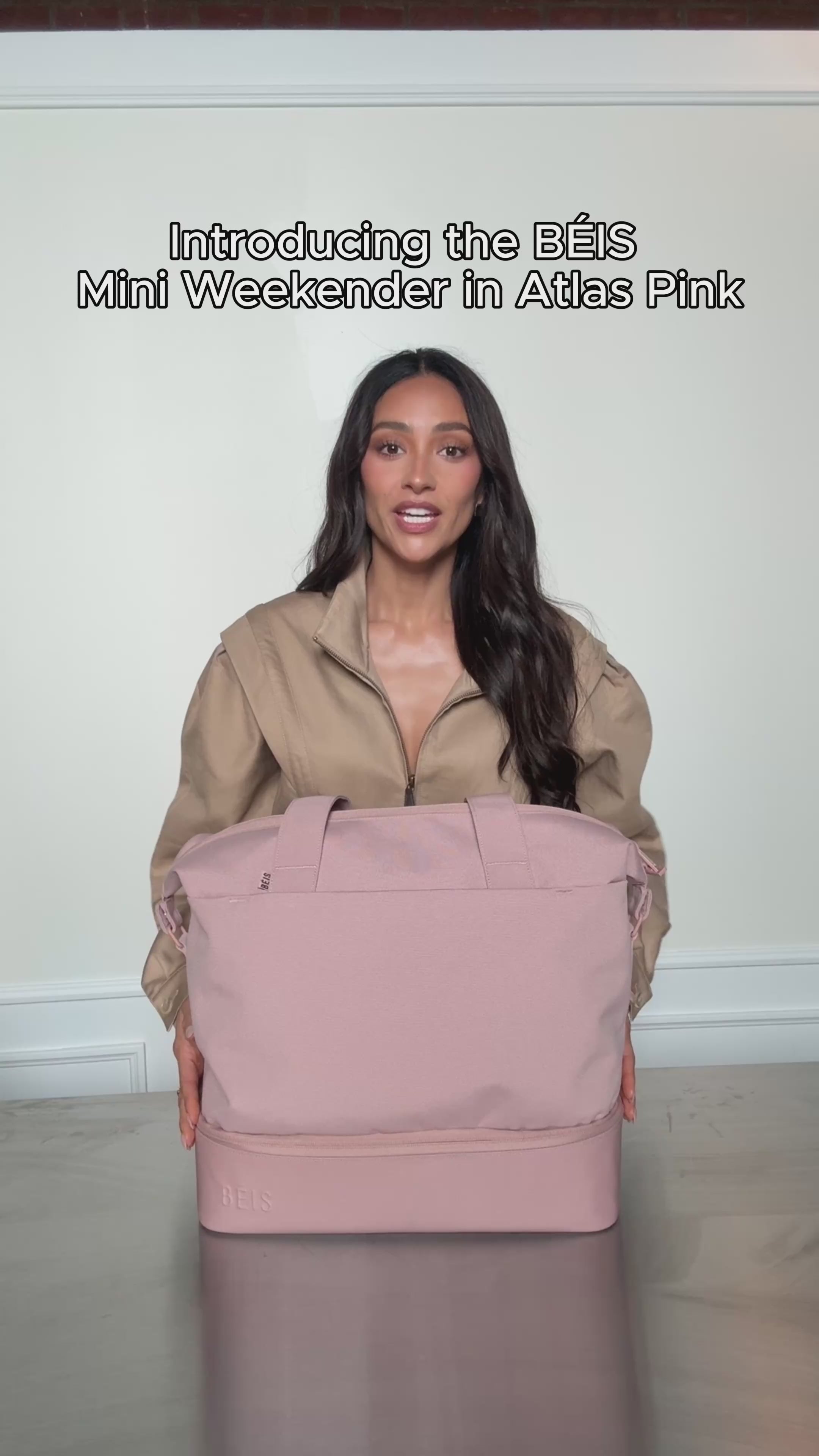 BÉIS 'The Mini Weekender' in Atlas Pink - Mini Weekender & Small