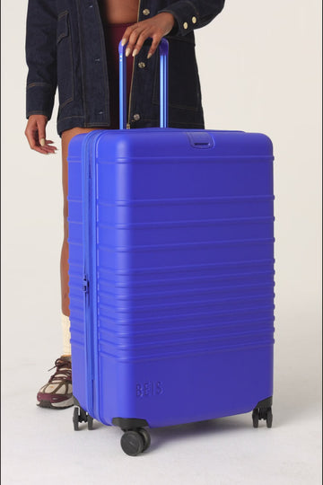 The Large Check-In Roller in Cobalt Blue