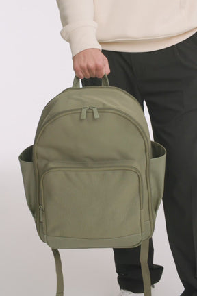 BÉIS 'The Backpack' in Olive - Olive Green Travel Backpack & Computer ...