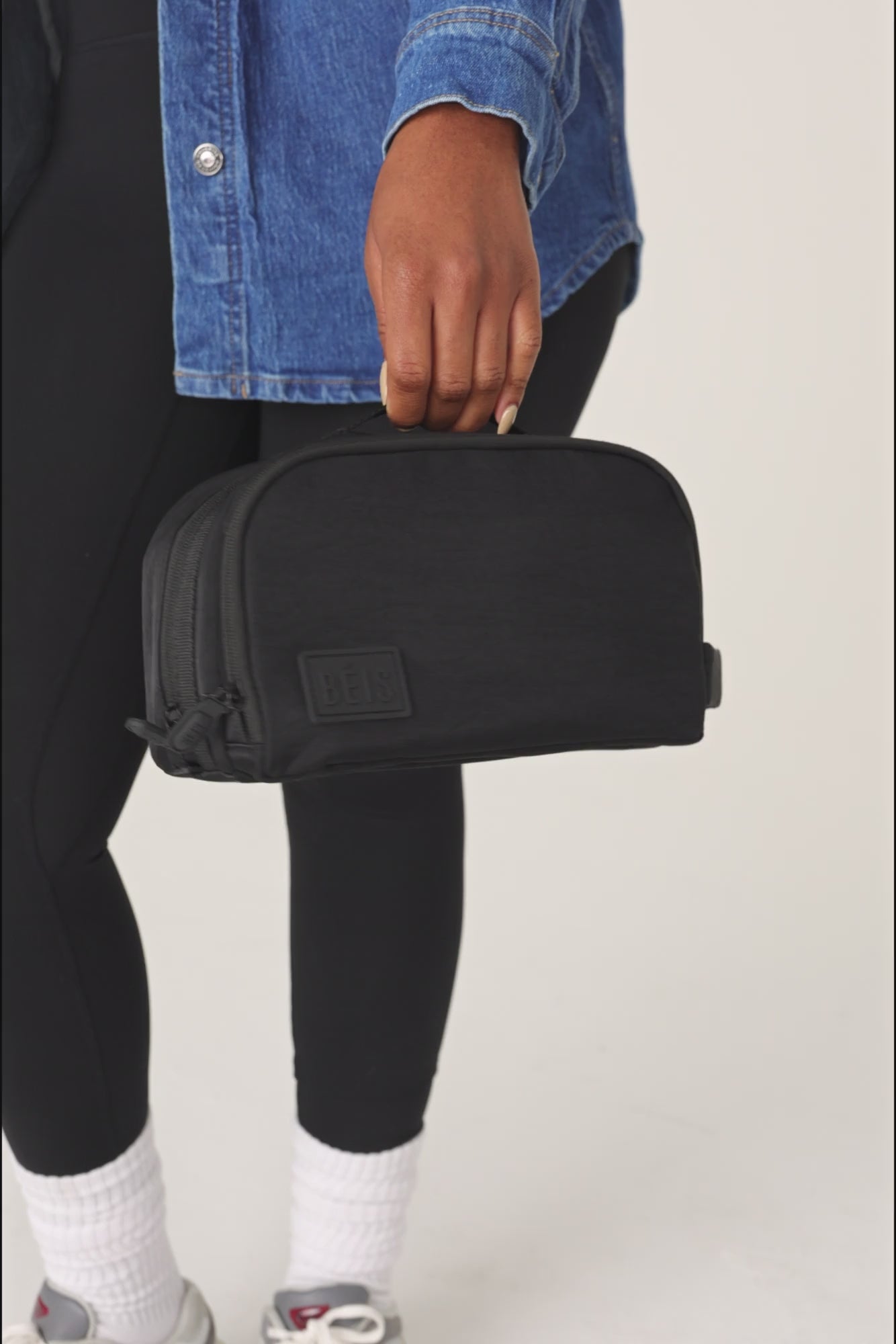 お洒落♪ 機能性抜群!! ◆BEIS◆The Toiletry Bag The Toiletry Bag in Black
