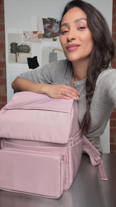 Scattered Generations Pink Multi-Function Diaper Backpack/Diaper Bag