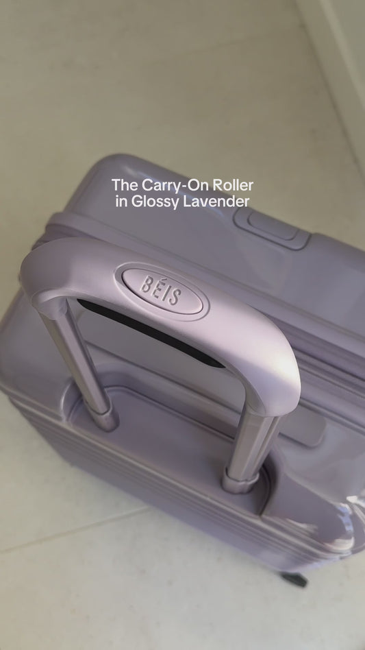 The Carry-On Roller in Glossy Lavender