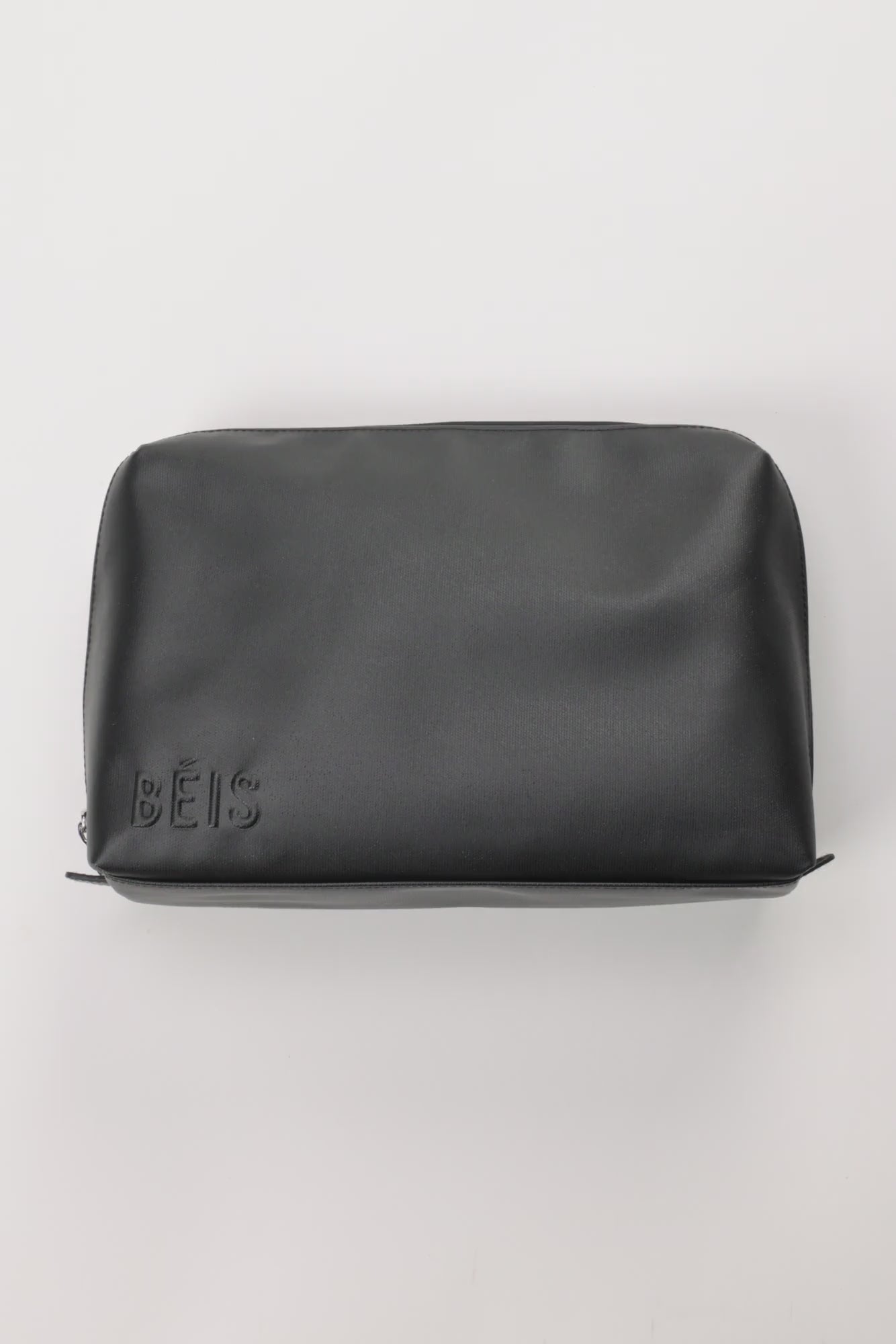 BÉIS 'The Large Cosmetic Pouch' in Black - Large Cosmetic