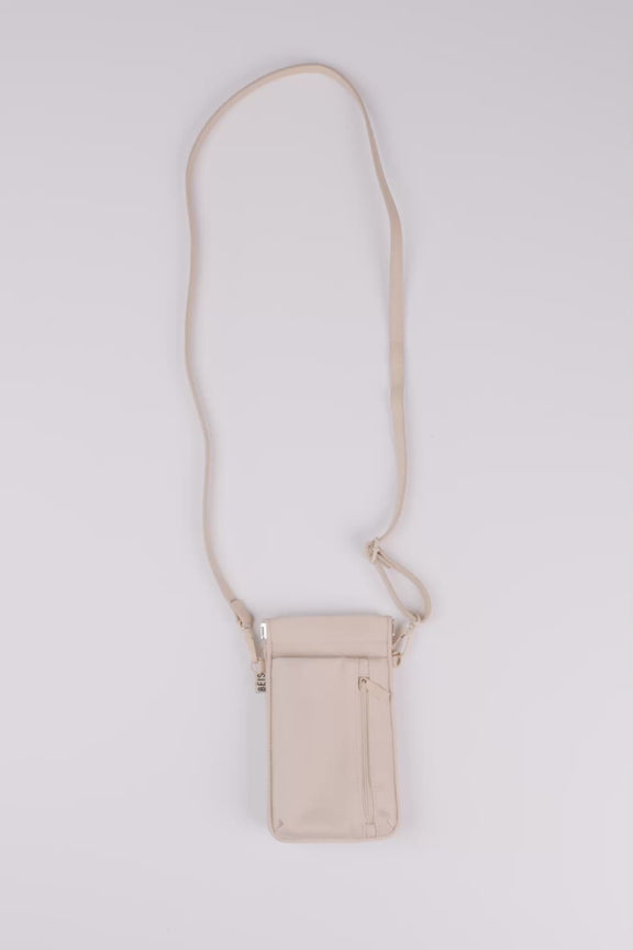 BÉIS 'The ID Crossbody Bag' In Beige - Crossbody Bag With ID Pocket