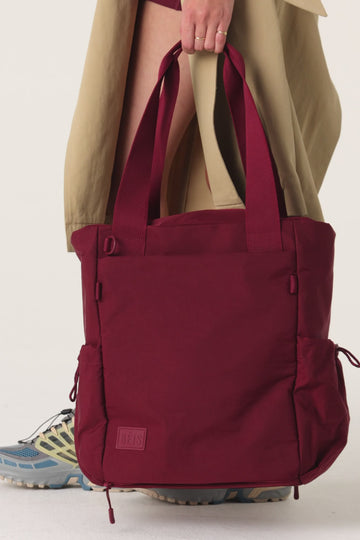 The Sport Tote in Burgundy