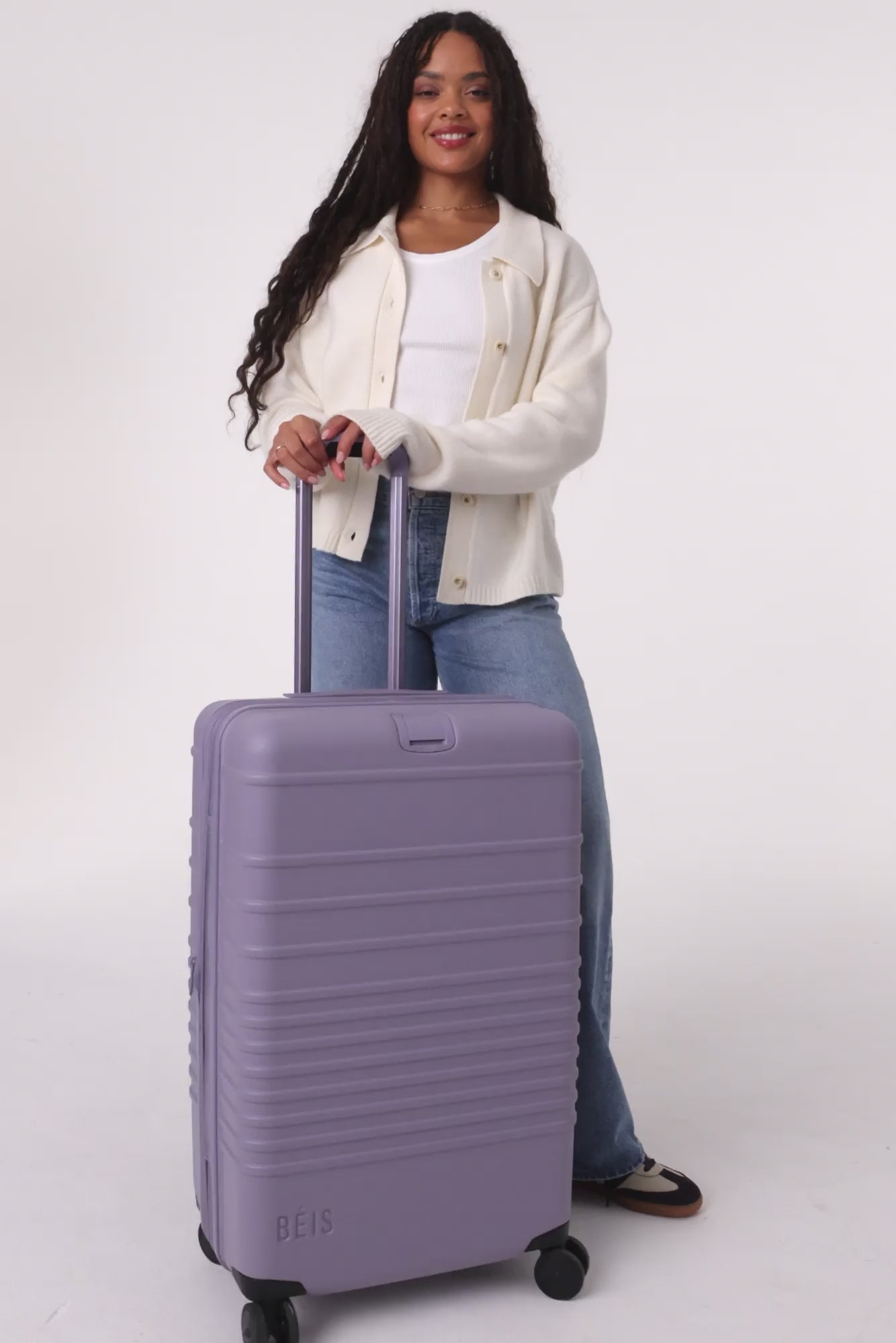 Purple away luggage online