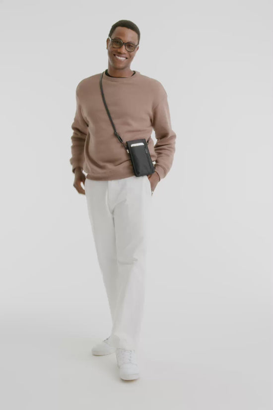 BÉIS 'The ID Crossbody Bag' In Black - Crossbody Bag With ID Pocket