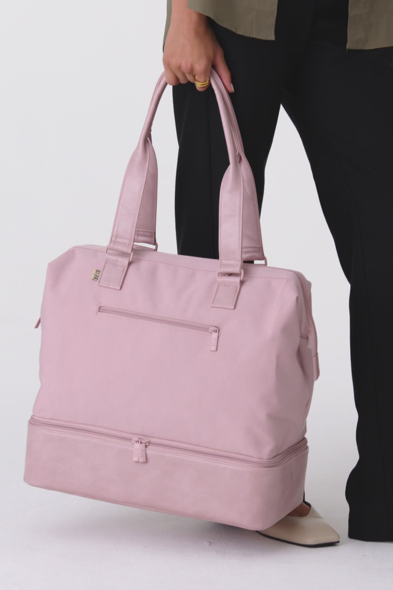BÉIS 'The Mini Weekender' in Atlas Pink - Mini Weekender & Small