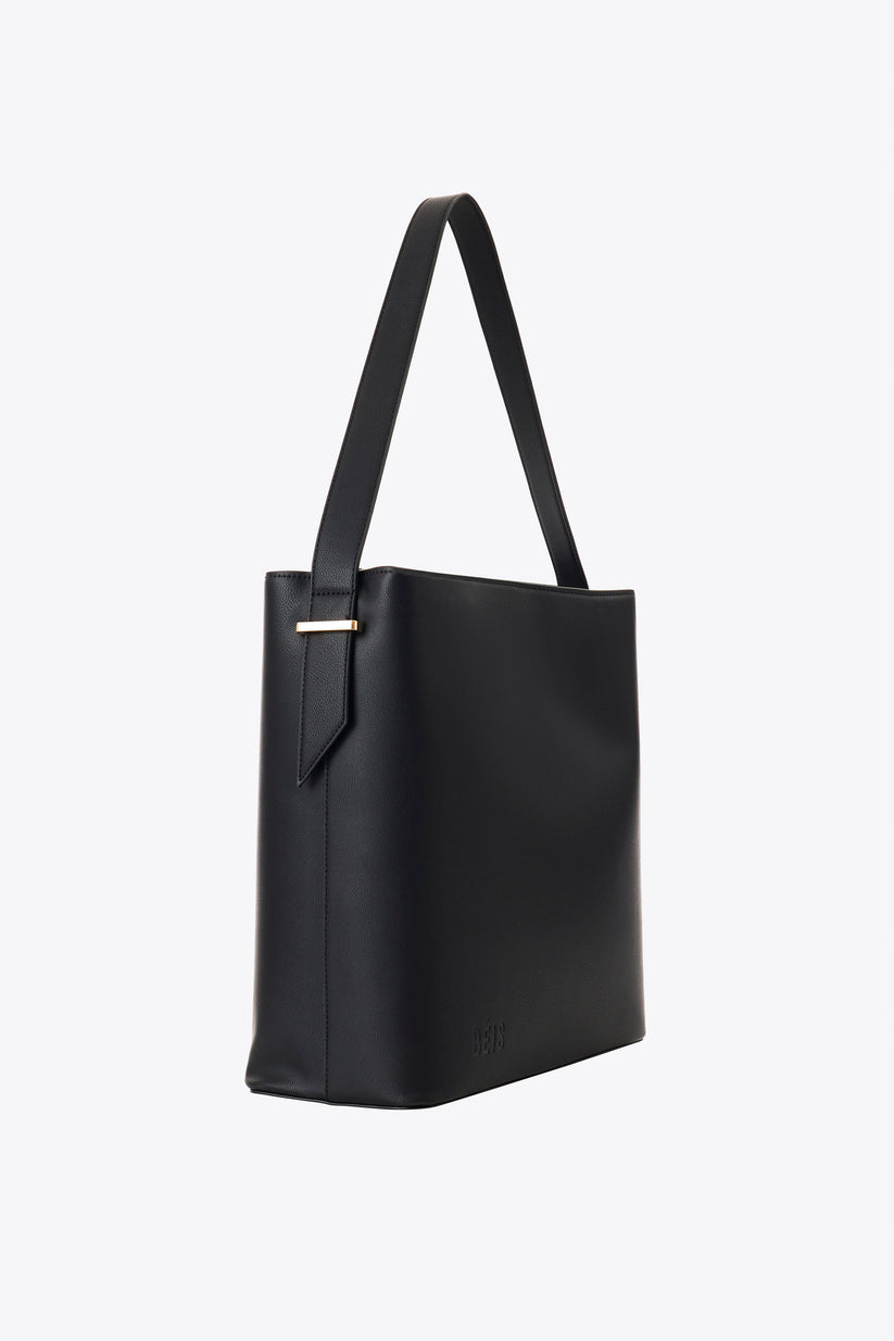 BÉIS 'The Wicked Tote' in Black - Sleek Black Tote Bag for Work & Travel