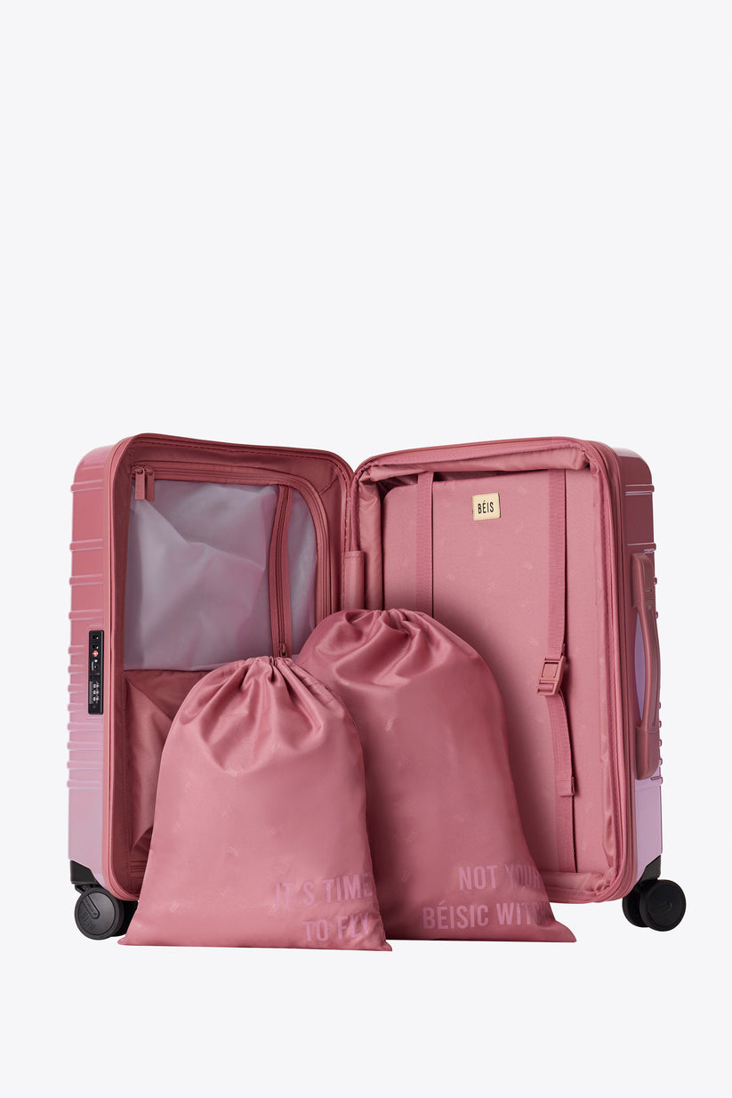 BÉIS 'The Medium Check-in Roller' in Glossy Atlas Pink - 26" Check-In ...