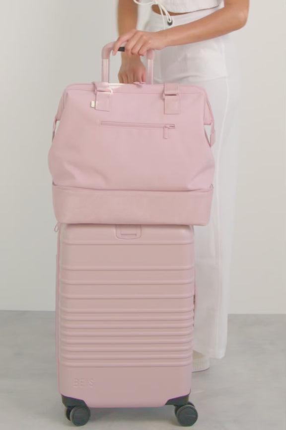 BÉIS 'The Carry-On Roller' in Atlas Pink - Pink Carry On Suitcase ...