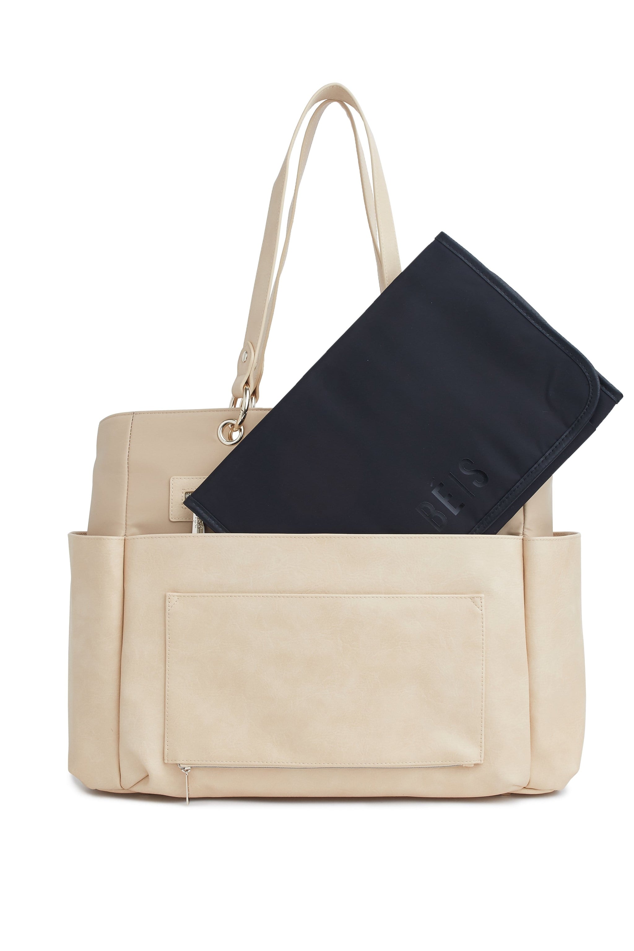 BÉIS 'The Diaper Bag' in Biege - Fashionable Diaper Bag & Diaper Tote Bag