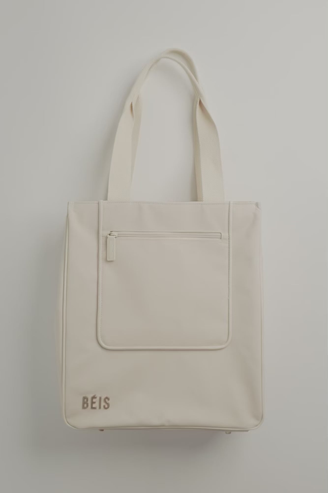 Béis 'The BEISICS Tote' in Black - Large Black Tote Bag with Zipper
