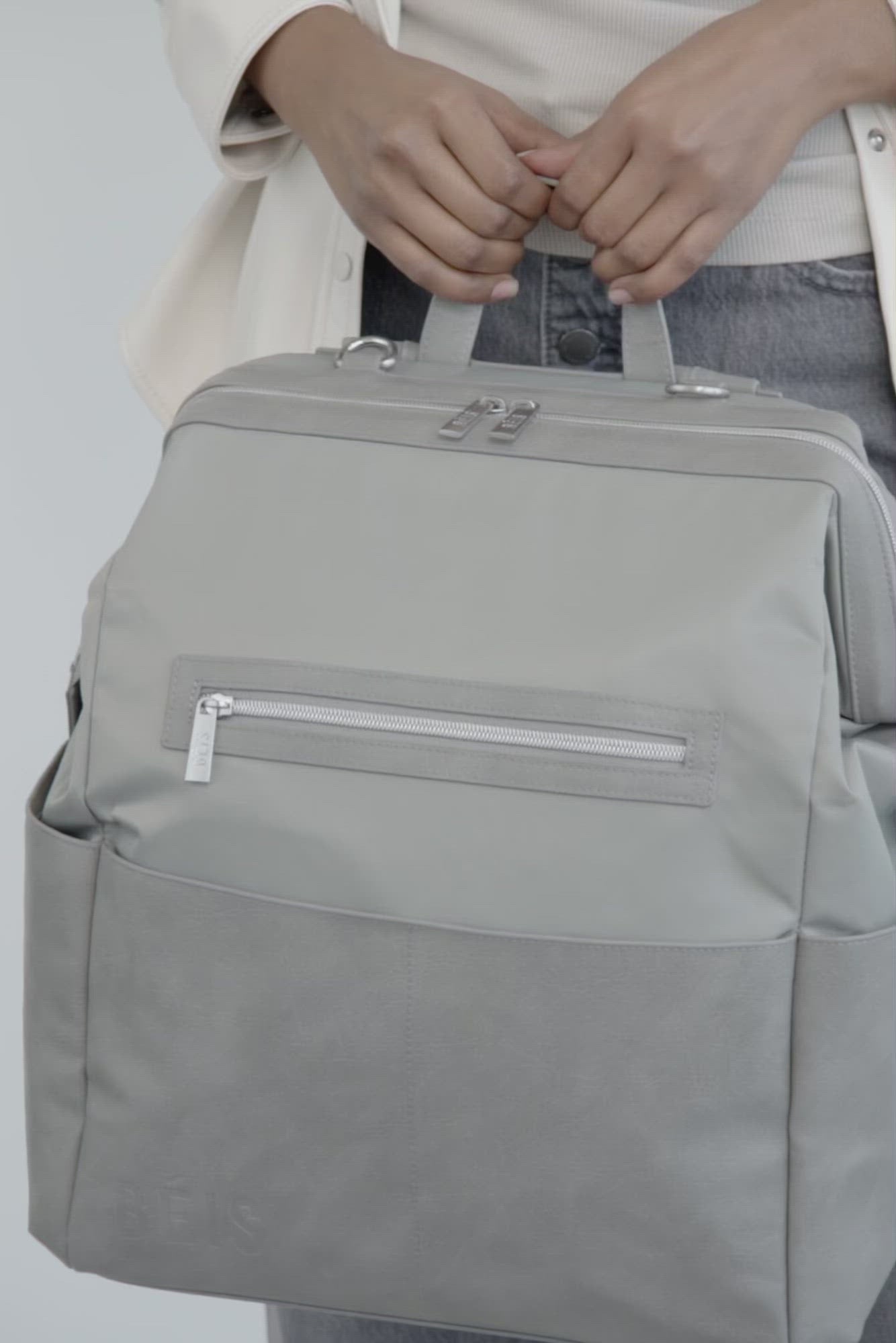 Higton Compact Crossbody Diaper Bag - No Instant Wipe Access