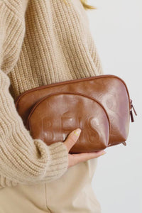 The Cosmetic Pouch Set in Maple