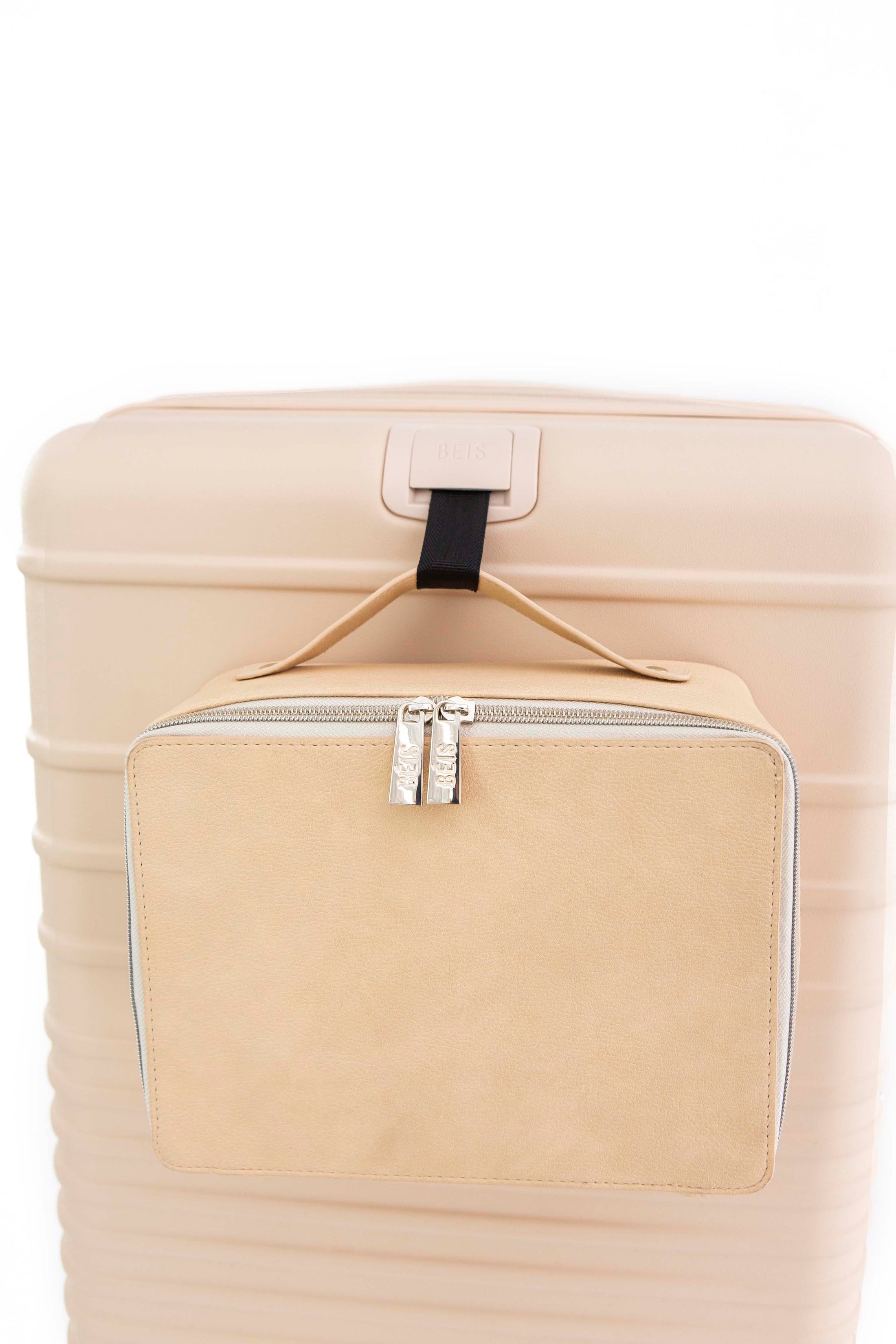 BÉIS 'The Large Check-In Roller' in Beige - 29 inch Beige Rolling Check ...