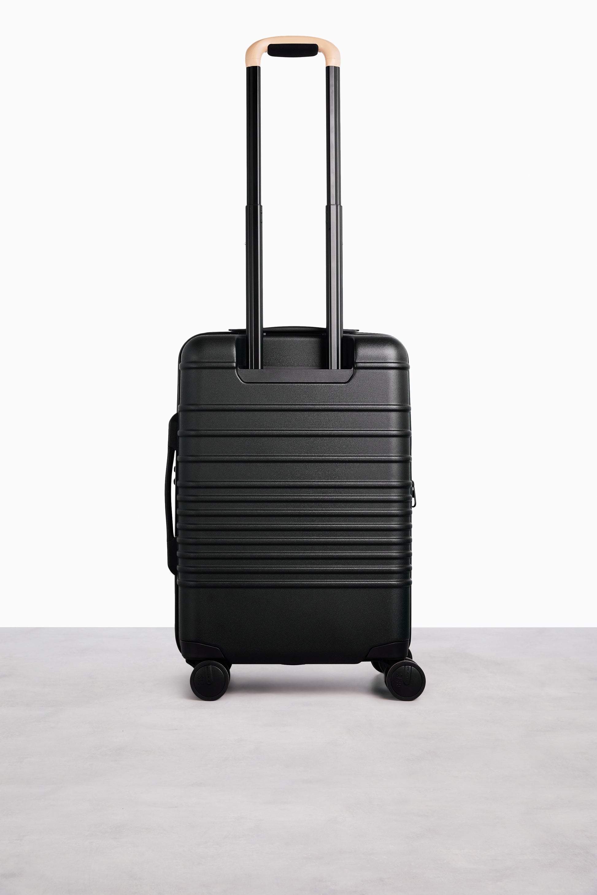 Distinct Cabin Leather Carry-On Suitcase, Black