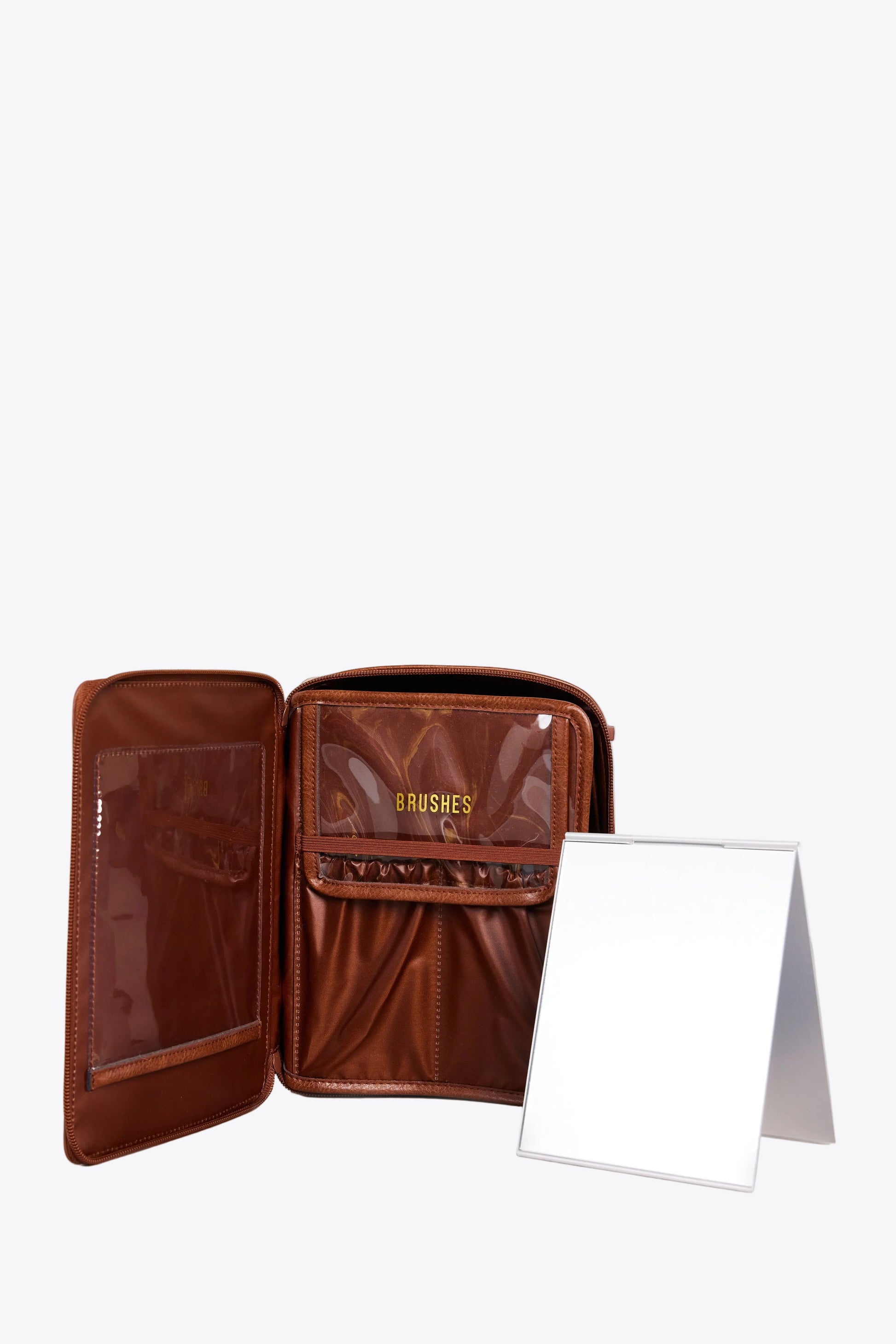 beis travel makeup bag BÉIS 'The Cosmetic Case' In Maple