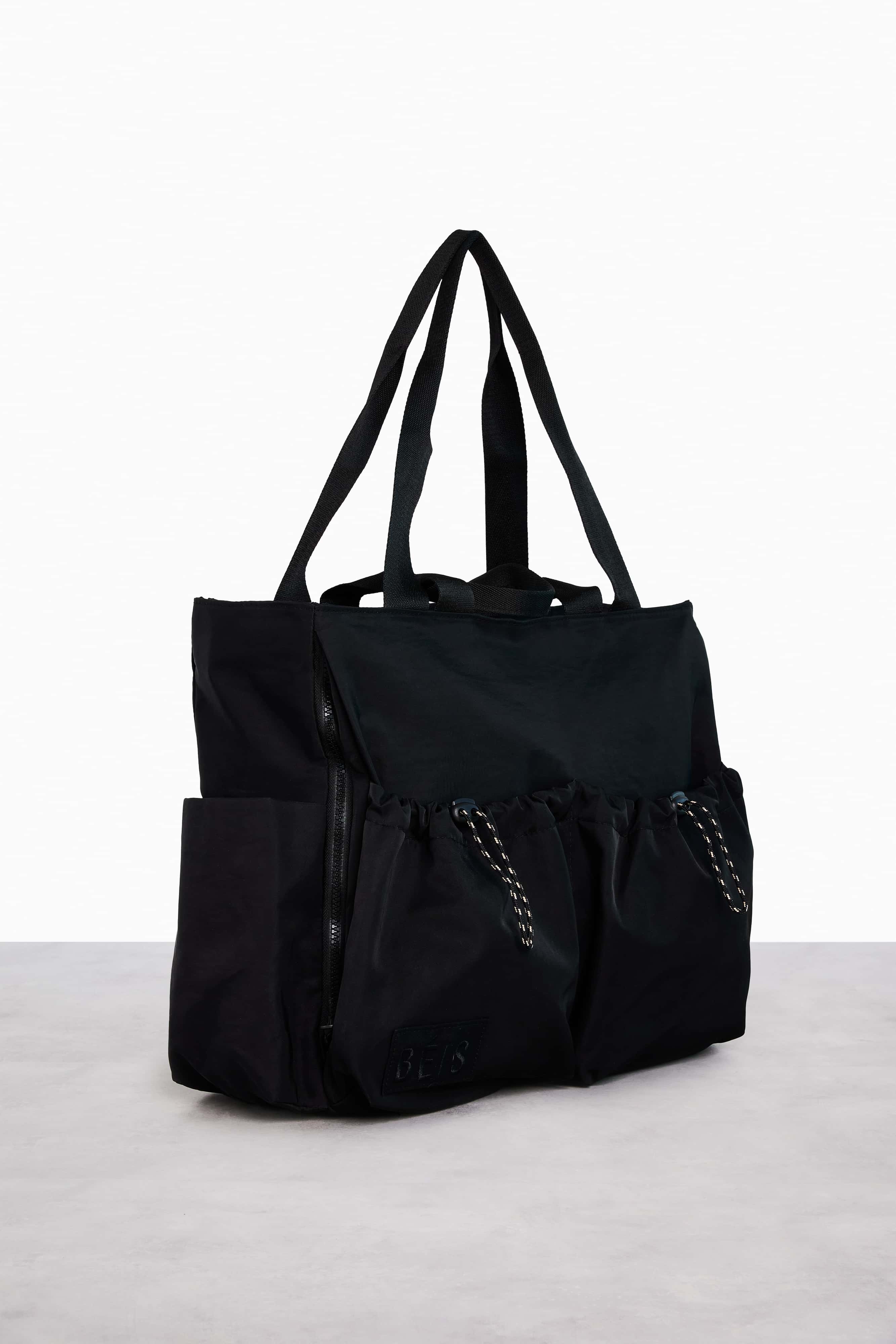 B IS The Sport Carryall in Black Chic Tennis Tote