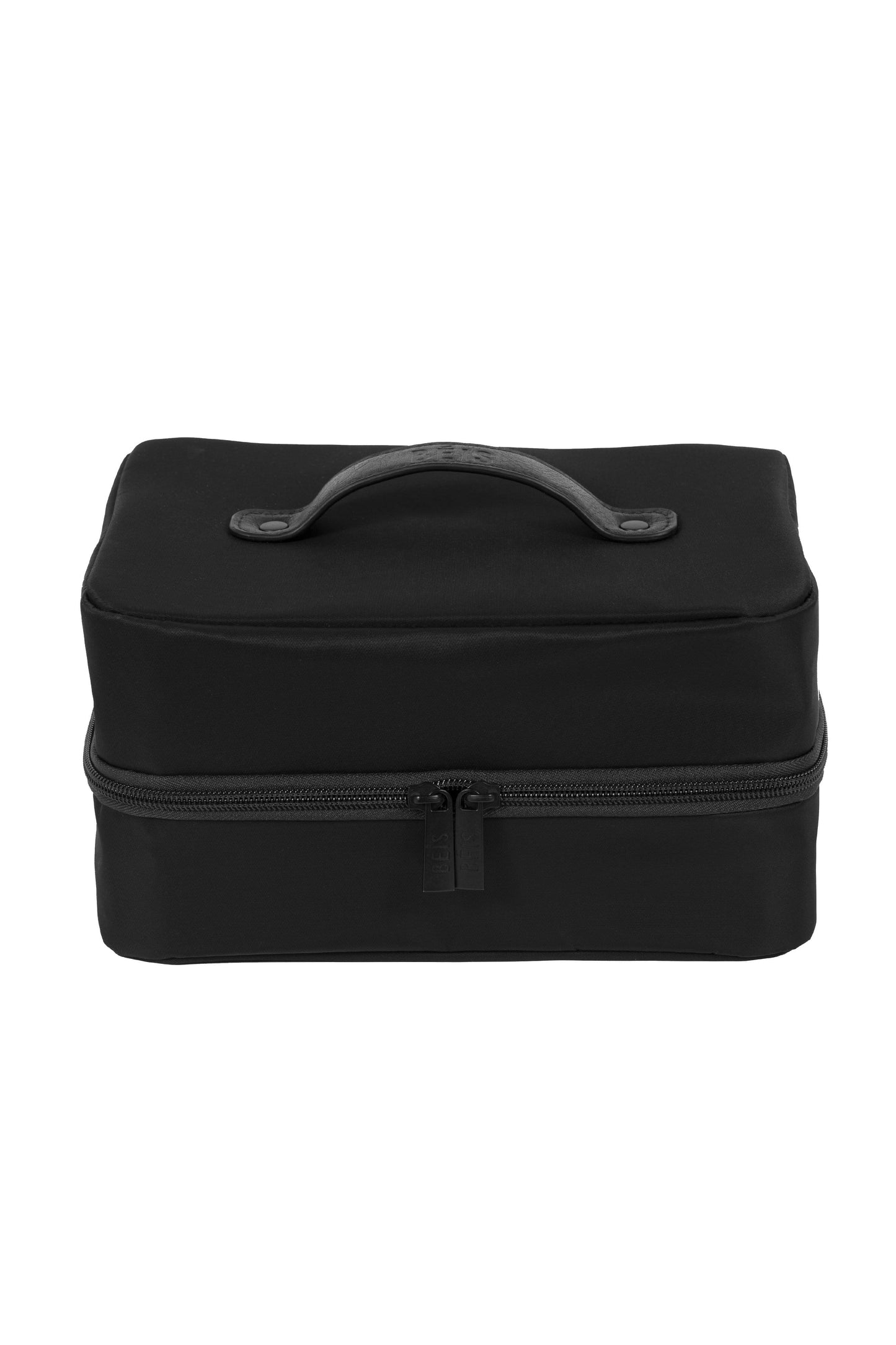 Front Angle, Hanging Cosmetic Case in Black