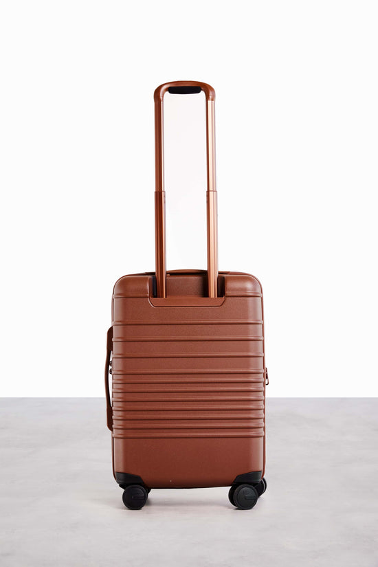 Béis 'The Carry On Roller' in Maple Brown Carry On Luggage & Suitcase