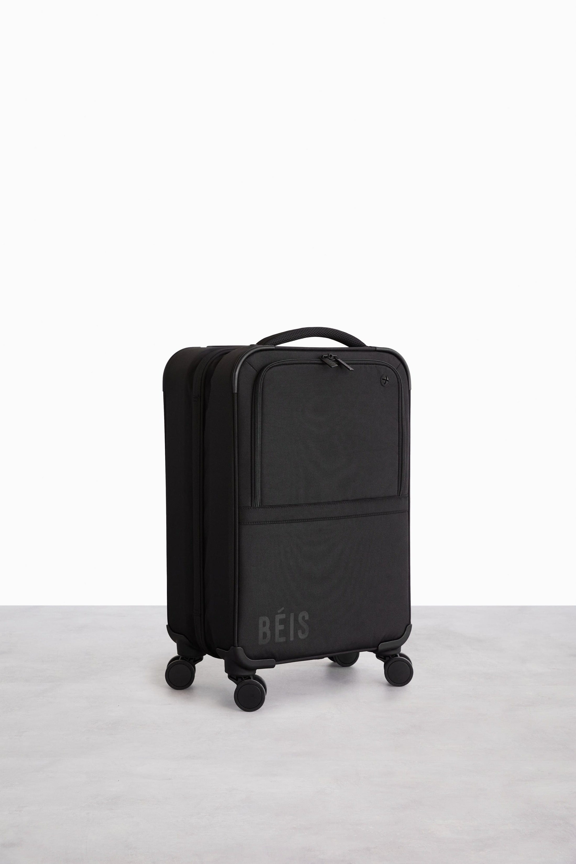 BÉIS 'The Soft Sided Collapsible CarryOn Roller' in Black 21