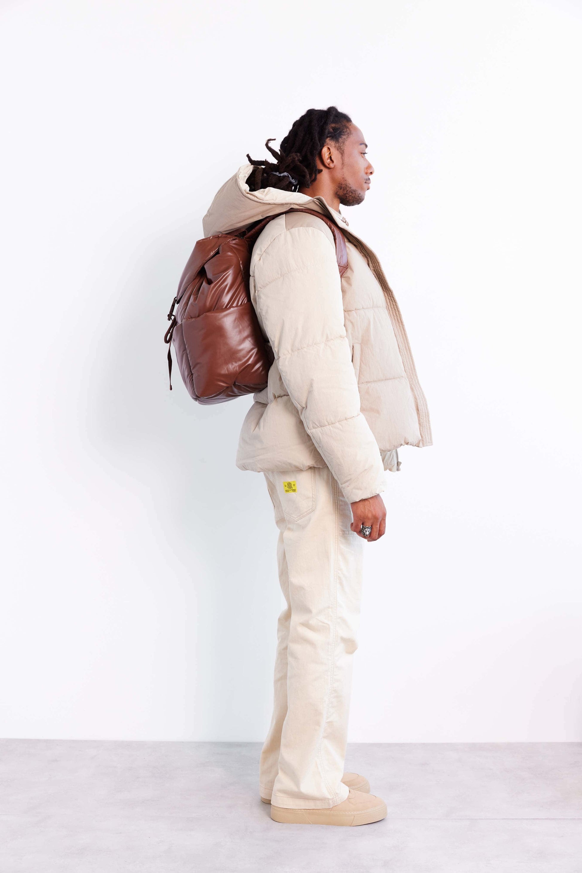 Béis 'The Backpack' in Maple - Brown Laptop Backpack for Work & Travel