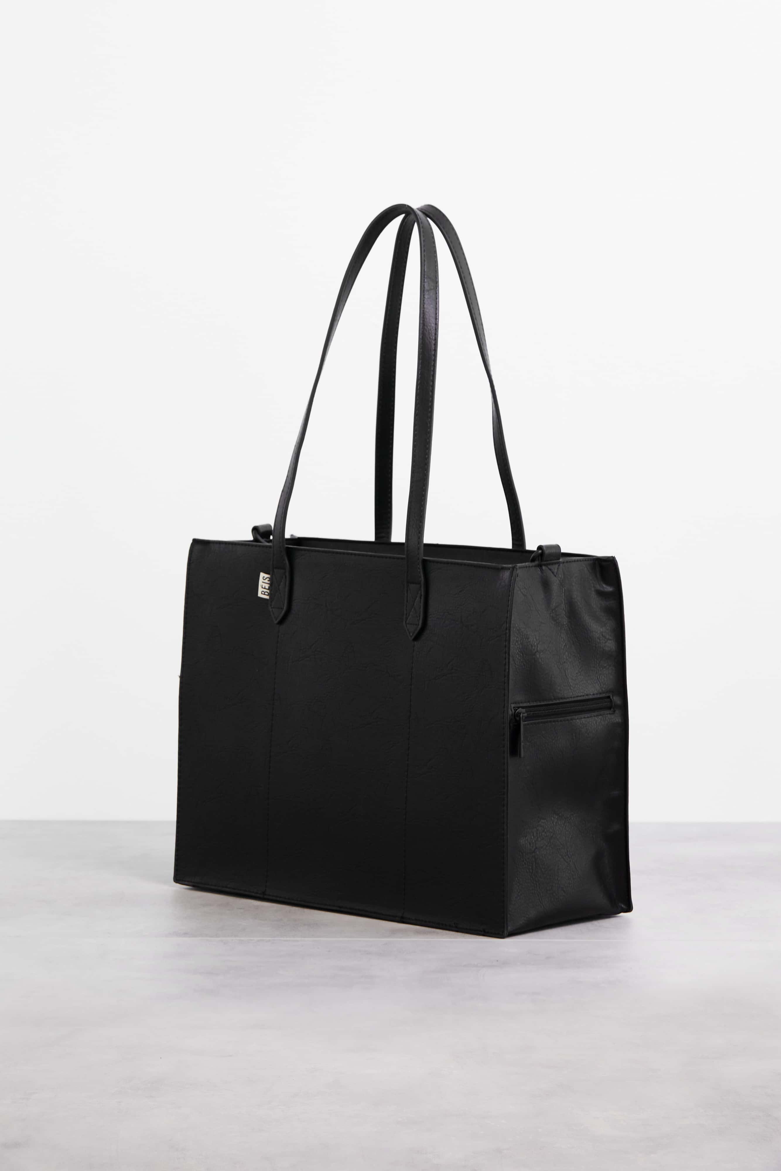 BÉIS 'The Work Tote' in Black - Work Bag For Women & Laptop Bag