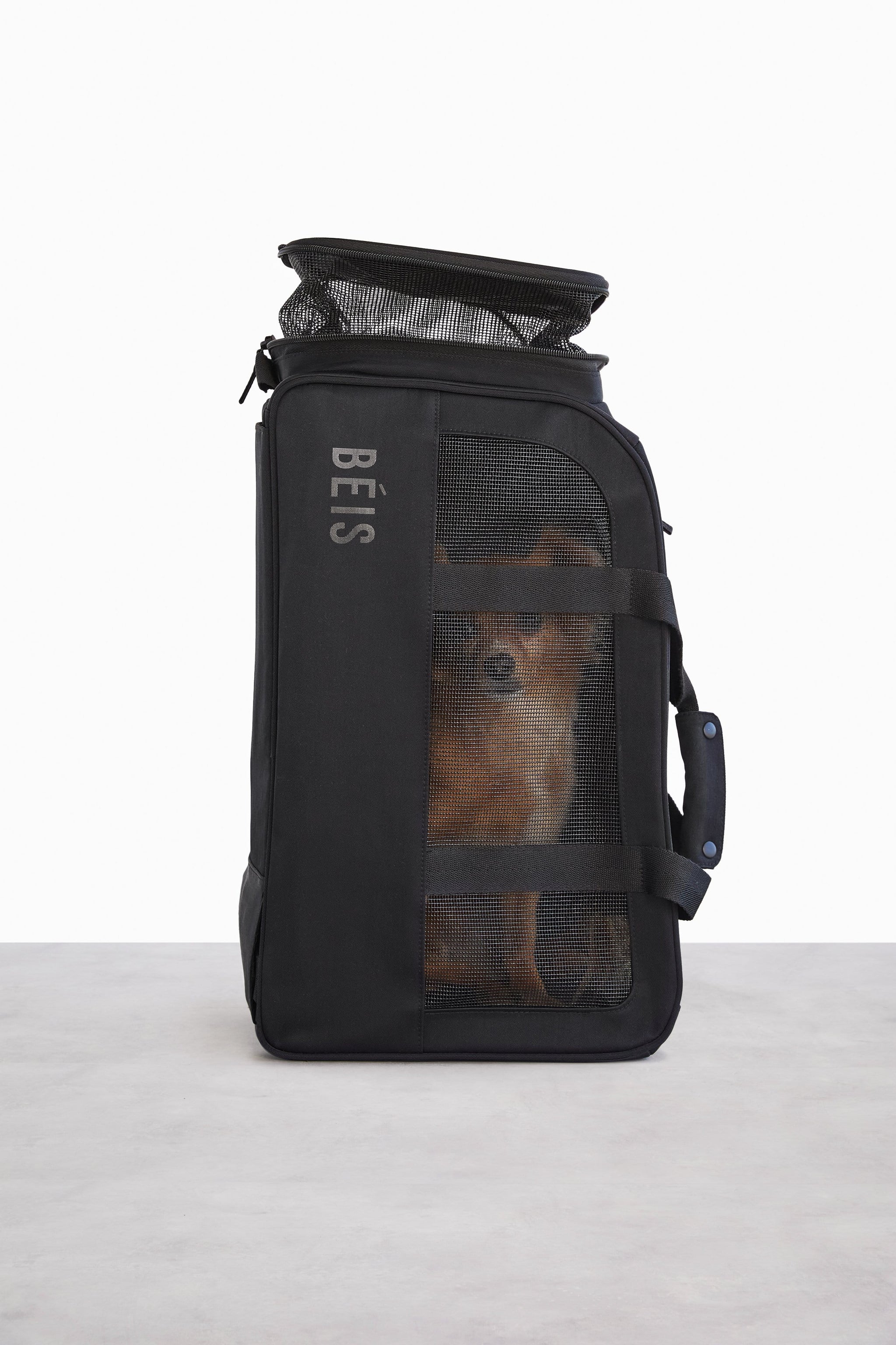 BÉIS 'The Pet Carry On' in Black TSA Regulation Pet CarryOn Bag